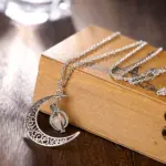 Luminous Moon Stone Healing Pendant Necklace