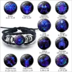 Zodiac Constellation Bracelet Braided Design Bracelet For Men Women Kids - Image 2